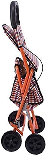 Trolley Einkaufstrolley Praktischer Klappwagen - Vierrädriger Einkaufswagen für ältere Menschen - Ein Rollator mit Rollsitzen – Bild 5