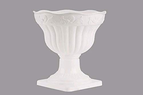 Gardens Need 100% Virgin Plastic Oman Pot-10| Set of 2 Planter, (25.5cm x 25.5cm x 18.5cm, White) (B08582PL1D) Amazon Price History, Amazon Price Tracker