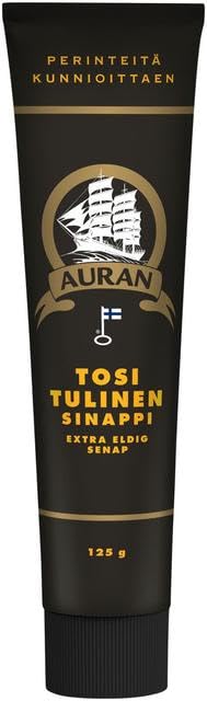 Auran Seriously Spicy Mustard 16 Packs of 125g SÖPÖSÖPÖ pack (SOPOSOPO)