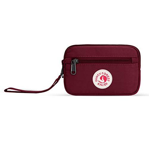 Kalidi Kleine Mini-Clutch-Handtasche für Münzen, Geldbörse mit Reißverschluss und Handgelenkschlaufe, passend für iPhone 7,8 Plus, iPhoneX Plus