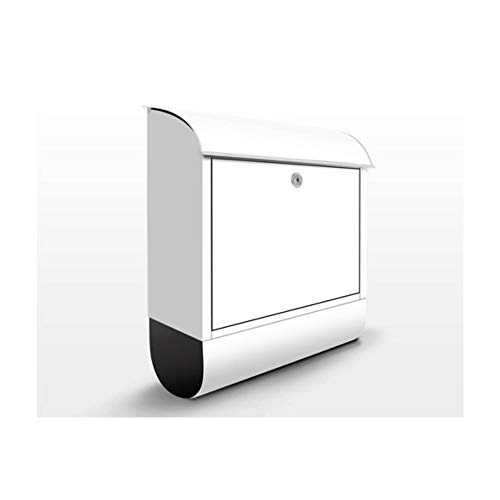 Preisvergleich Produktbild Briefkasten mit Zeitungsrolle Colour White 46cm x 39cm
