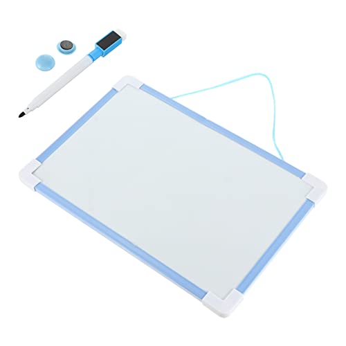 LckCryspho 消せるメッセージボード マグネットホワイトボード ? 両面書き込み可能 軽量ポータブル 吊り下げ式キッチンメモ (29X19X1CMx2pcs,ブルー×2個)