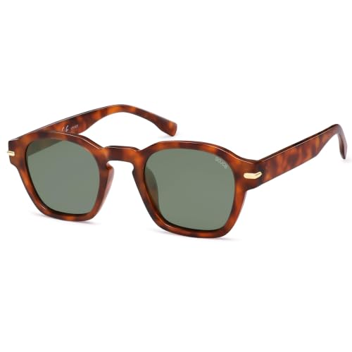 Image of SOJOS Retro Square Polarized Sunglasses Men Trendy Womens SJ2382 | Vintage UV400 90s Sun Glasses Outfit Driving
