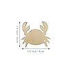 100pcs Mini Crab Wood Cutouts DIY Crafts Crab Unfinished Wooden Tags Ornaments for Wedding Birthday Summer Ocean Sea Theme Party Decoration #1