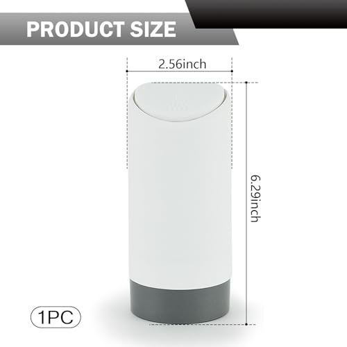 Image of Car Trash Can with Lid, Cup Type Embedded Integrated Trash Can, Silicone Portable Waterproof Small Trash Can for Back Seat Front Seat, for Outdoor Traveling & Home Use(White)