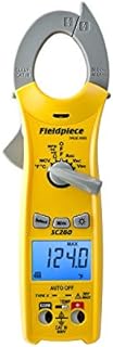 Fieldpiece Compact HVACR Clamp Multimeter SC260 – True RMS Clamp Meter with Temperature, Capacitance & Backlight