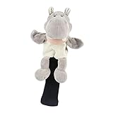 Colaxi Golf Club Wood Head Cover Driver Fairway Wood Head Cover Golf Headcovers Replacement Sleeve Protector Guard with Cute Hippo Design