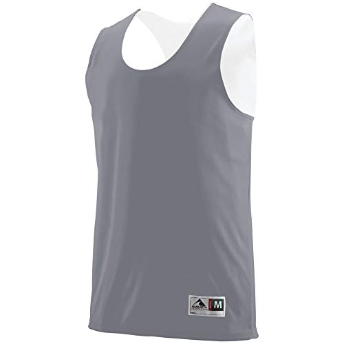 Averill's Sharper Uniforms Reversible Practice Basketball Pinnie, Graphite/White, Youth Small
