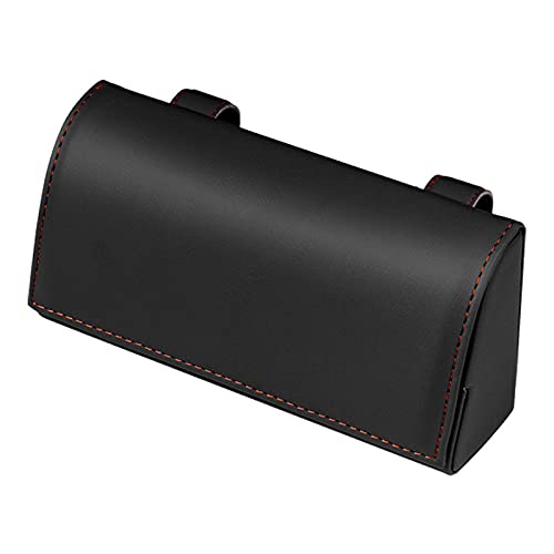Car Glasses Holder, Car Visor Sunglasses Holder PU Leather Glasses Case Storage Box with Hidden Magnetic Closure,Automotive Interior Accessories Apply to All Car Models