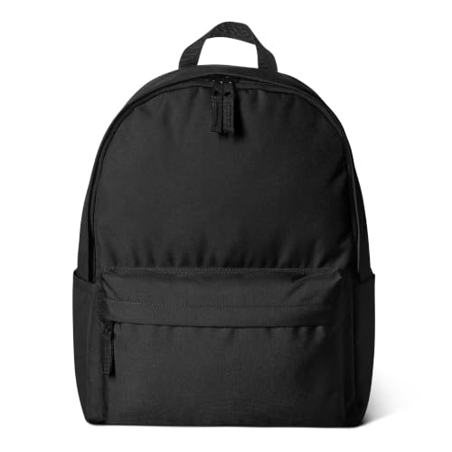 Image of Amazon Basics Backpack for School, Travel, Study with Padded Adjustable Shoulder Straps, Spacious Compartment, Water Bottle Pockets, Durable Classic Design, Black