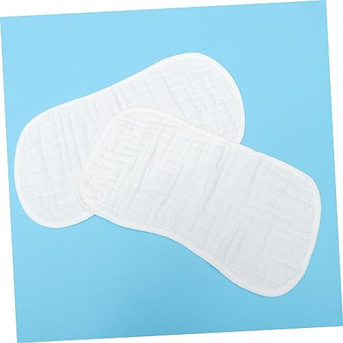 Sosoport 4pcs Burp Pad Soft Gauze Towel for Spitting Hiccup Relief Comfortable and Absorbent for Newborns Convenient for Travel White2