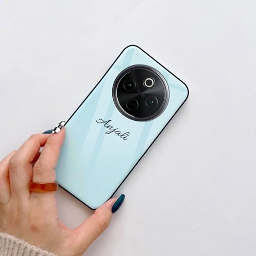 Image of COLORflow Back Cover Compatible with Vivo T4 5G / Y300 Pro 5G / iQOO Z10 5G | Solid Color Customized | Shockproof TPU Bumper with Camera Protection Back Cover
