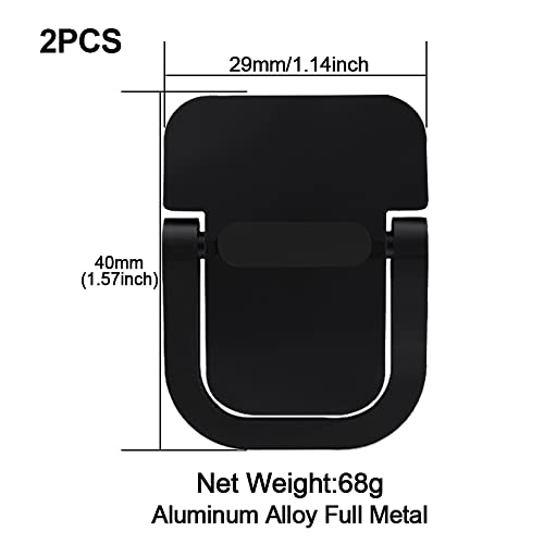 Begino Portable Keyboard Stand For Desk, Invisible Laptop And Keyboard Riser Foldable Zinc Alloy Laptop Holder, Mini Laptop Stand For Macbook, 10-18" Laptop, Tablet, Keyboard, Phone(2Pcs, Black) #TOP1