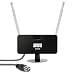 Produktbild DVB-T/DVB-T2 HD Antenne-August DTA230-Mini leistungstarke Digitalantenne mit Saugnapfbefestigung Zimmerantenne für USB Sticks/Receiver/Radio/TV Geräte mit integriertem DVB-T2 H.265 Tuner, Schwarz