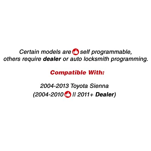 KeylessOption Keyless Entry Remote Control Mini Van Key Fob Replacement for GQ43VT20T (Pack of 2) - Image 5