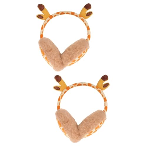 Orejeras de felpa cálida contra el frío con diadema cómoda para invierno