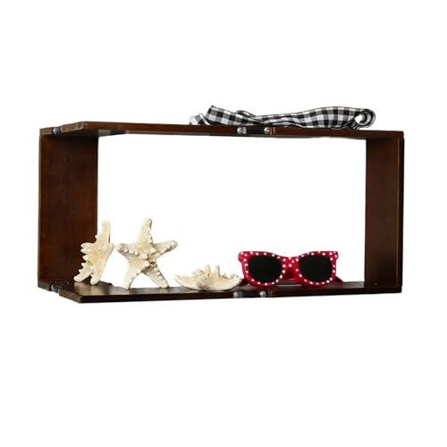 Estantes de pared flotantes | Estante de madera estética para exhibición y almacenamiento, estantes montados en la pared decoración moderna | Para decoración del hogar dormitorio sala de estar oficina