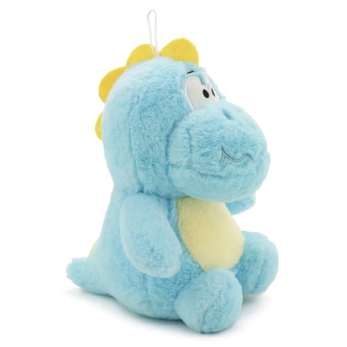 Image of Blue Dino Soft Toy for Kids with Cute Hug-Friendly Plush for Babies, Toddlers & Children Safe, Lightweight & Easy to Clean (25CM)