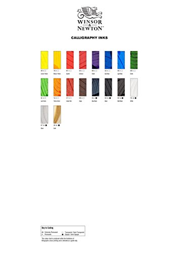 Winsor & Newton Calligraphy Ink Bottle, 30Ml, Black #TOP2