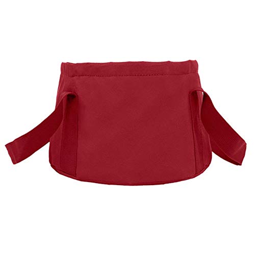 QWERTY Collapsible Washing Up Bowl,15L, Wash Your Face And Wash Your Feet, Ideal For Camping (Color : Wine red)