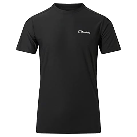Berghaus Men's 24/7 Short Sleeve Crew Tech Baselayer T-Shirt, Black, L Cover