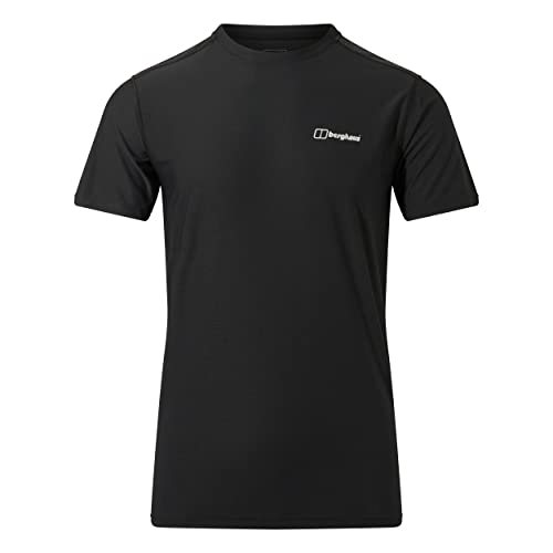 Berghaus Camiseta de Manga Corta para Hombre 24/7 Crew Tech Baselayer (Paquete de 1)