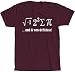 I Ate Some Pie and It was Delicious Funny Math Pi Equation Science Sarcastic Humor T-Shirt L Maroon