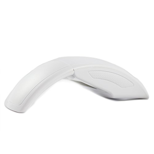 Sanoxy Usb 2.4Ghz Snap-In Transceiver Wireless Optical Mouse Foldable Folding Arc Wireless Mouse For Pc Laptop Computer-White #TOP4