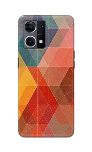 Image of Printed Hard Back Cover Case for Oppo F21 Pro 4G | Oppo F21s Pro 4G Back Cover (Crumpled Design) -1111