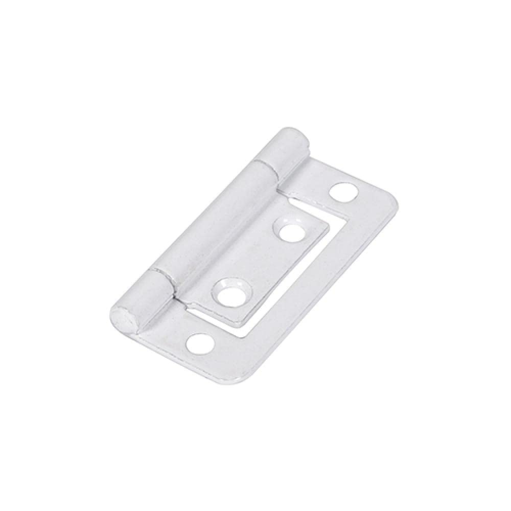 Timco Steel 105 Pattern Radius Corner Flush Hinge - 50 X 38.5 X 1.2Mm (White) (2 Pack) 5056110809076