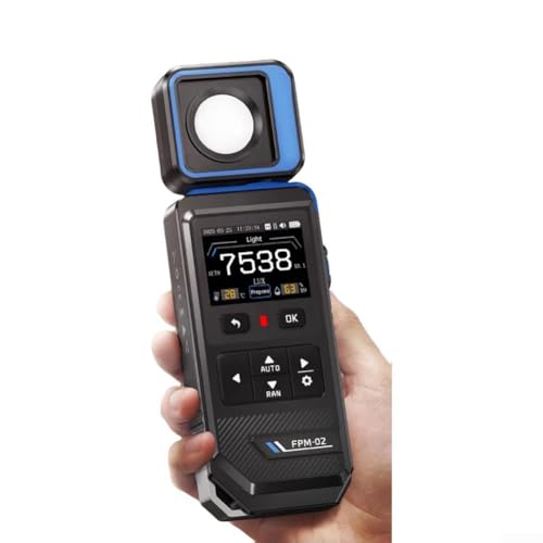 Digital Lux Meter FPM-02 medidor de iluminancia de 99990 LUX con sensor giratorio para plantas