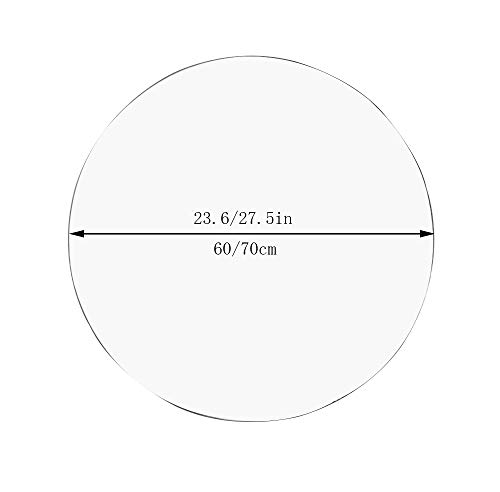 Mirror, illuminated LED bathroom anti-fog, wall-mounted frameless round, vanity