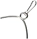 Arquivet Schaukel aus Metall und Holz für Vögel, 12 cm, Vogelspielzeug, Zubehör für Vögel, Schaukel für Papageien, Wellensittiche, Agapornis, Zubehör für Vogelkäfig (Packung mit 2)