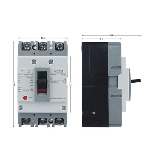 Disjoncteur MCCB 3P 80A YCM7-125S interrupteur pour moteur et installation solaire