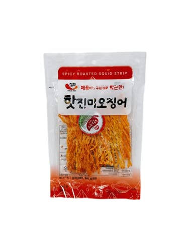 Roasted Squid Snack (4 Pack) / Dried Squid / Seafood Jerky / Squid Jerky (SPICY)