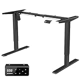 【Erweiterter Verstellbereich】stufenlos höhenverstellbar von 72-121.5cm,Die Breite beträgt 110cm.passen für die meiste Desktop-Größen.Passen für Tischplatte von 120 cm bis zu 160 cm in der Breite, und 60 cm bis 80cm in der Tiefe.