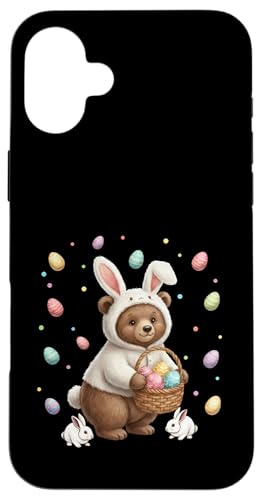 ���킢���C�[�X�^�[�o�j�[���r�b�g�Ɨ����ς�����N�}�̃f�U�C���B �X�}�z�P�[�X iPhone 16 Plus �p