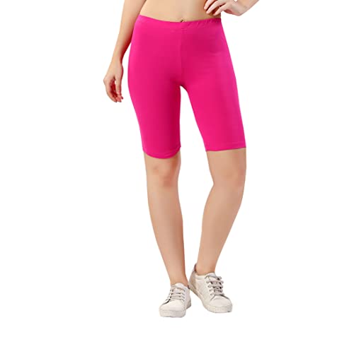 Image of TRASA Women's Cotton Fashion Biker Workout Cycling Shorts, Avialable Sizes: S,M,L,XL,2XL,3XL