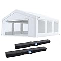 Quictent 20x20ft Party Tent Heavy Duty Outdoor Canopy Tent with Roll-up Ventilated Windows, for Parties Wedding Tents Carport Event Shelter BBQ