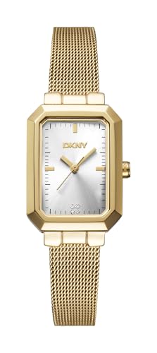 DKNY Quarz Damenuhr Uptown Midi mit Edelstahlarmband