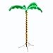 Outdoor Lighted Palm Tree - 7' Holographic Rope Light Decoration for Indoor and Outdoor Use