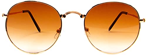 Óculos de sol Round Clássico Proteção UV400 Redondo Unissex Vazcon