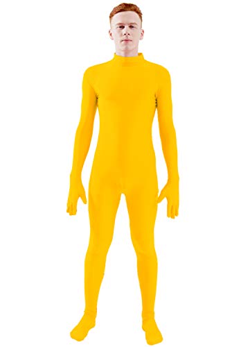 Image of Ensnovo Mens Mock Neck Full Body Unitard Spandex Zentai Suits Costumes