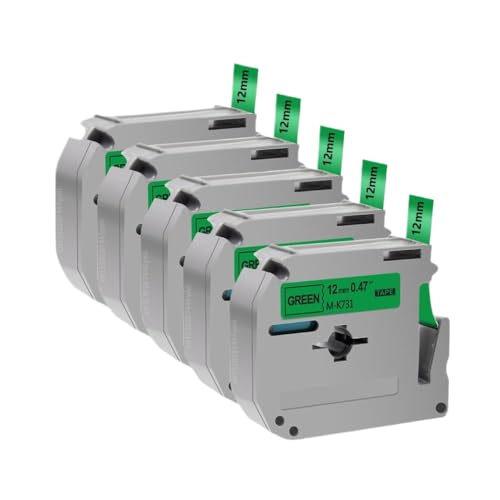 12mmxe[v5PK MK231 MK-231 MK-131 MK-631 731 831x[J[ƌ݊PT-70 PT80 PT90v^[ł삵܂(Black on Green)