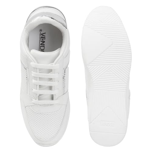 Image of Vendoz Women Casual High Heel Sneakers I Cushioned Insole I All Day Comfortable I Lightweight and Stylish Shoes for Girls