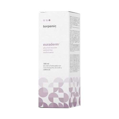 Euraderm Fórmula Reafirmante - Crema Hidratante Corporal con Ingredientes Naturales, Piel Seca y Sensible, Crema Embarazo Postparto, Antiestrías y Prevención De Flacidez, Rosa Mosqueta (500)