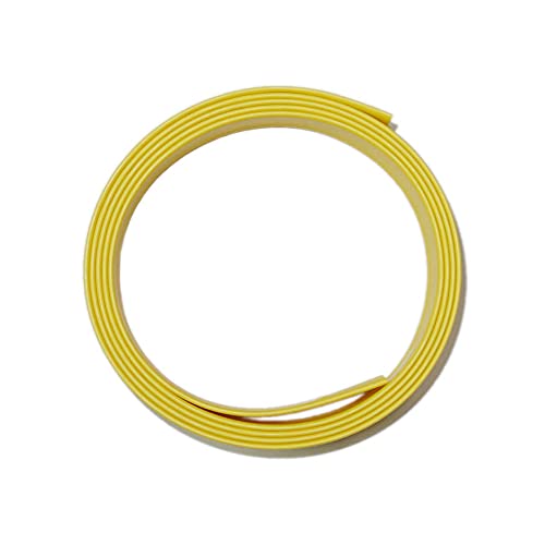 熱収縮チューブ 10mm 内径φ10mm 印字無しで綺麗☆ 収縮比率2:1 (10mm→5mm) シュリンクチューブ 絶縁チューブ 防水 高難燃性 収縮チューブ (1M, イエロー（黄）)