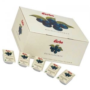 Darbo - Fruchtaufstrich 100 Portionen - Heidelbeer - 100 x 25 g