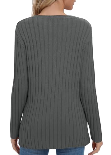 Image of Urban CoCo Women's Lightweight Crewneck Pullover Sweaters Long Sleeve Fall Knitted Sweater Tops