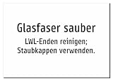 38968-DE-T-13 | Glasfaser sauber - LWL-Enden reinigen; Staubkappen